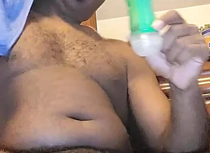 Fapping Big Hard Dick After a Hot Shower