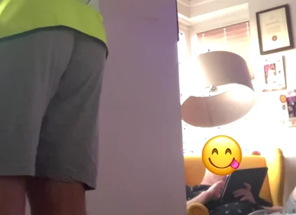 While Painting the Wall, I Got Horny and Wanked in Front of My Friend.