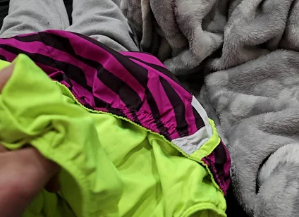 Cum in the Gusset of Nike Tempo Shorts