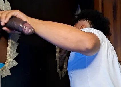 Sucking Several Brunette Cocks