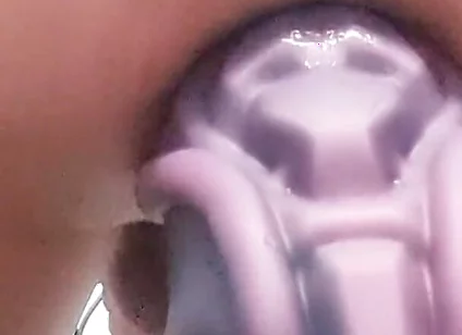 Stuffing my hot ass with a giant cock