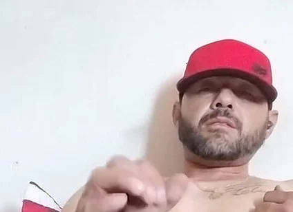 Masturbating