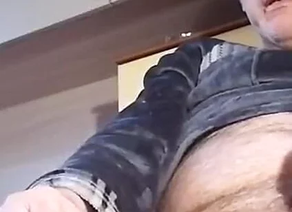 I'm Jerking off with Pleasure but I Have to Stop They're About to Open the Door!