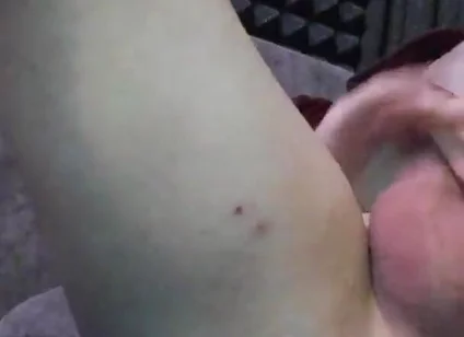 Busting a Big Cumshot After Closeup Masturbation