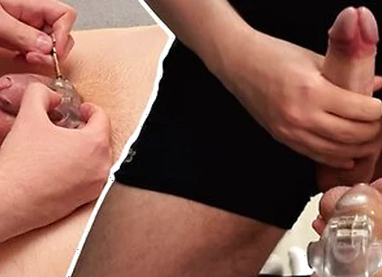 I Locked My Boyfriend In A Chastity Cage And Cum On Him