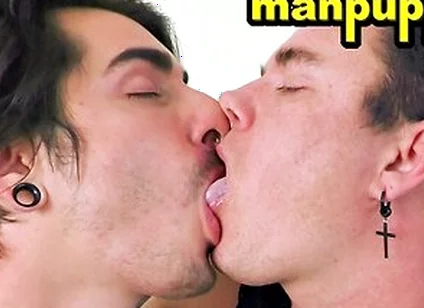 Leo Blue And Johnny Mercy Like Sucking Each Others Tongue