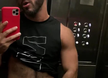 Delicious straw in the elevator…