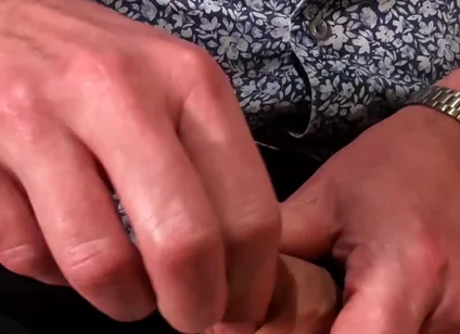 Uncut Bear Soft Cock Tease on the Edge of the Bed