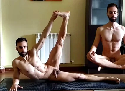Practising Yoga Completely Naked at Home