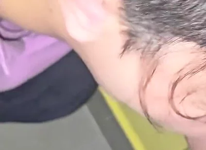 Cute Twink Gets Fucked Bareback by Straight Guy on the Stairs of His Building