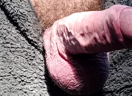 Outdoor Cruising Big Uncut Cock Woodland Onesie Wanking, Edging, Close up Moaning Creamy Cum