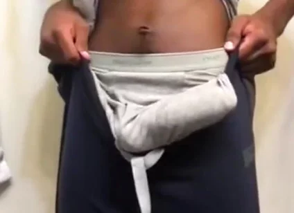 Striptease swinging my big dick