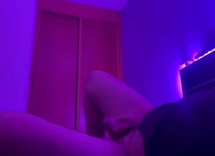 A Bear Cumming in Bed