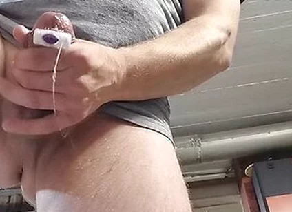 Mtothearkyo Hunk Masturbates With Cock Ring And Vibrator In Ass, On