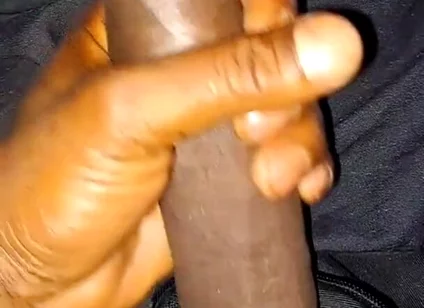 Nata4sex strocking my bid black cock