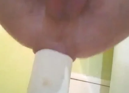 Male Squirt From Hard Anal Fisting with a Bottle. I Moan From Anal Pleasure