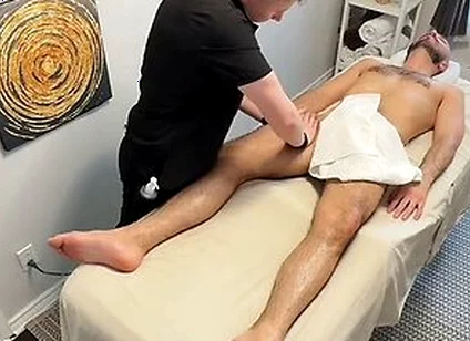 French Guy Got Hard During Stretching And Seduced The Masseur