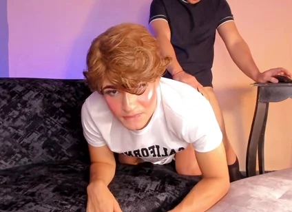Femboy Gets Fucked by Her Best Friend's Stepbrother