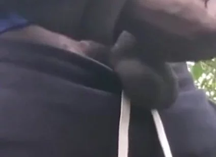 Jerking off Until Shot Thick Loads in the Forest