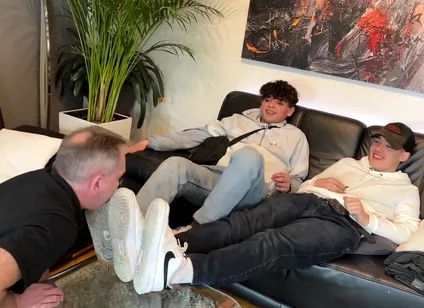 Teen sneaker masters boys