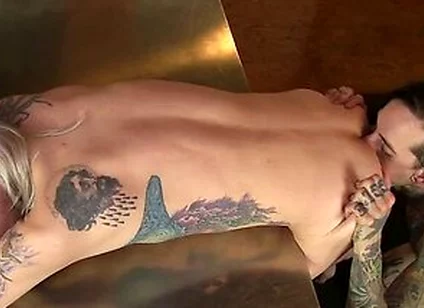Tattooed Murphy Maxwell Rides Ruckus Big Dick