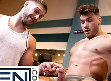 William Seed Pounds Arno Antinos Hole After A Steamy Squat Rack Tease At The Gym