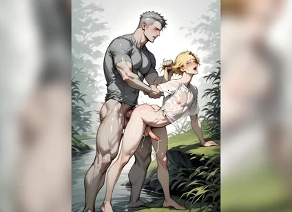 Hunk Man Fuck Femboy Ass Cum