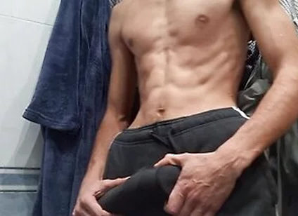 Boy Next Door - Getting Dressed After Coming Out Of The Shower, I Went To The Street With A Hard Cock And No Underwe