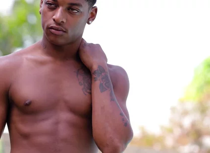 Michael Boston And Ty Santana In Interracial Jockstrap Action