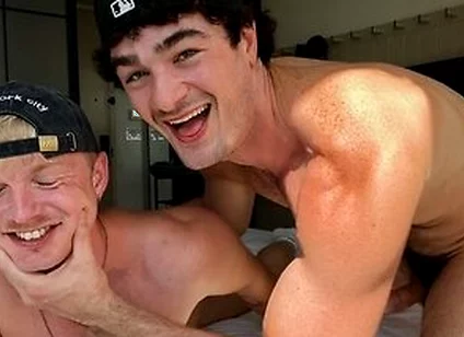 American Jock Breeds British Twink With A Fat Ass