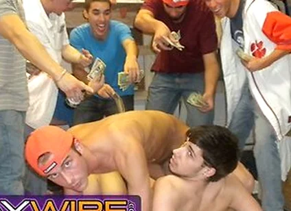 Frat Initiation Gets Wild As College Twinks Drop To Their Knees For A Big Cock