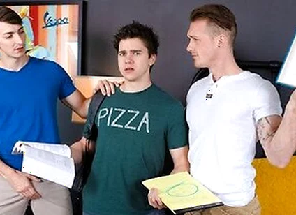 Calculus Can Wait - Three College Studs Dive Deep Into Each Others Tight Holes