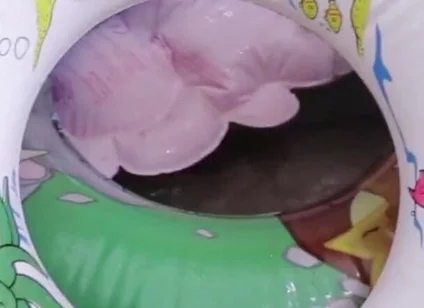 Bathroom with inflatables