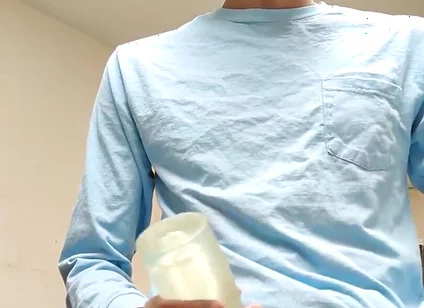 Masturbating