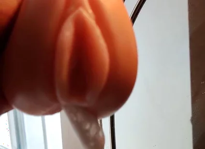 Squeezing My Cum Out of an Onahole After Using It