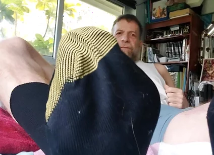 Stepdad Shows in Goldtoe Socks