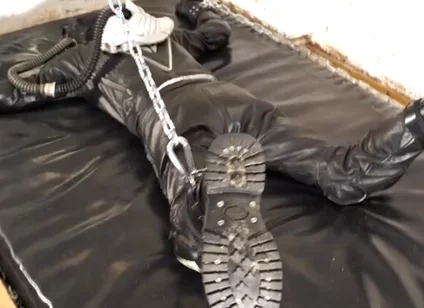 Proll playing with his leather biker boy
