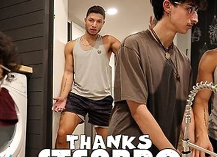 Stepbro! Tj Wants To Impress Stepbro Vincent, Dishes, Laundry, Finally Gets Fucked Raw
