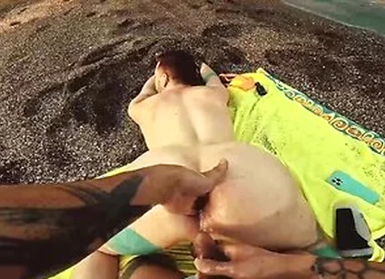 Axel Abysse - Tattooed Receives Outdoor Anal Fist