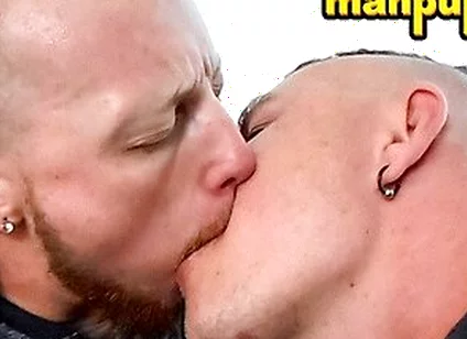 Jc Dickerson And Leo Blue - Two Hunks Slurps Each Others Tongue In An Intense Kiss