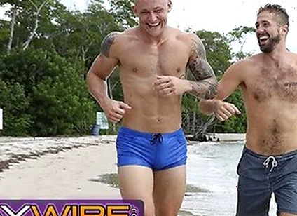 Wesley Woods Spots Beach Hunk Trevor Laster And Fucks Him Hard On The Sand