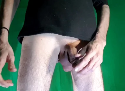 Just a T-shirt and Quite a Bit of Precum