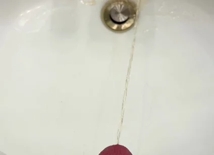Sink Piss in Slow Motion