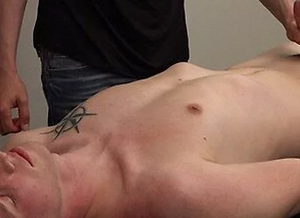 Colin Tanners Big Cock Stroked In Gay Oil Massage