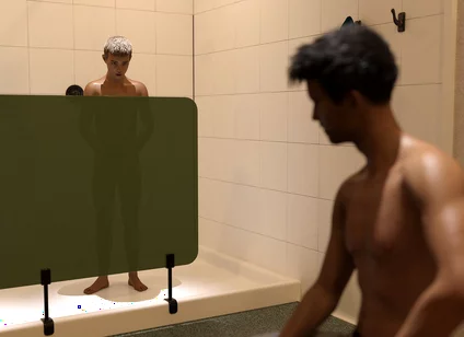 Str8 2 - My College Roommate Caught Me Staring at His Massive Cock in the Swoer Room