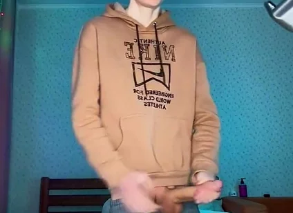 Watch Me Stroke My Huge Nine Inch Cock Until I Explode