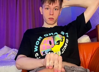 Just a Horny Twink Who Loves to Show off His Big Cock