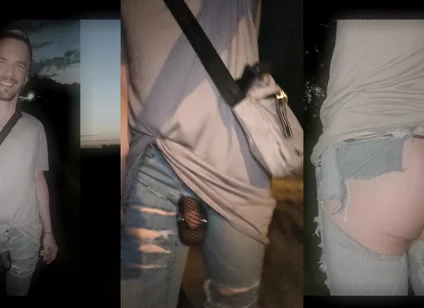 Walking Through the City in Bottomless Jeans