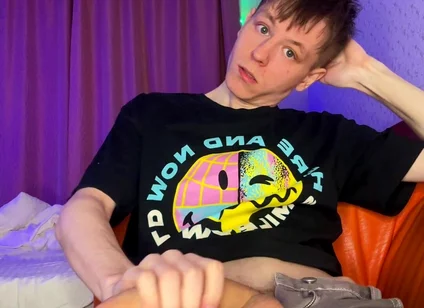 Just a Horny Twink Who Loves to Show off His Big Cock