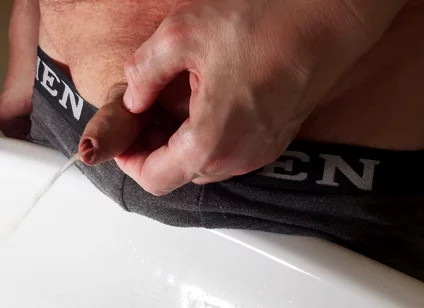 Piss and Plays with My Little Foreskin Cock